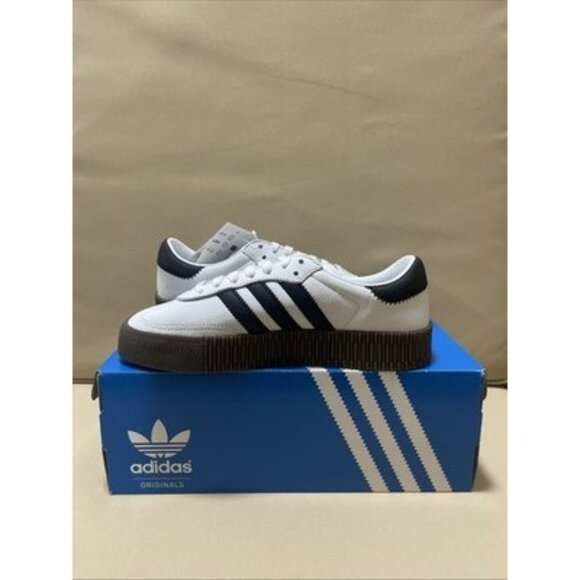 Adidas Sambarose Women’s Sneakers White Black Gum AQ1134 Size 8.5 Originals New - Picture 4 of 6